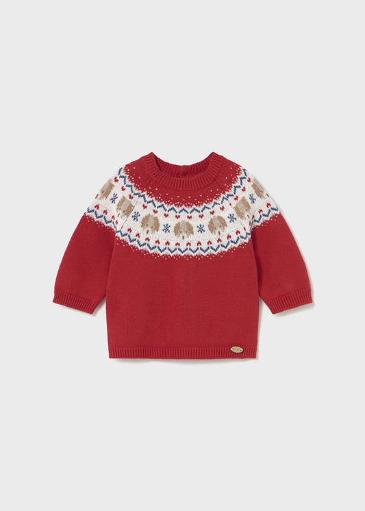 Camisola de malha - Mayoral Newborn - Ginja