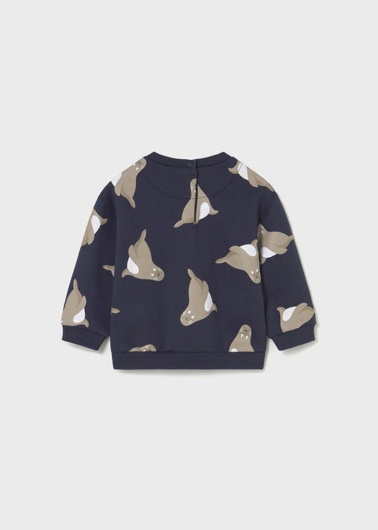 Sweat estampada Azul escur - Mayoral
