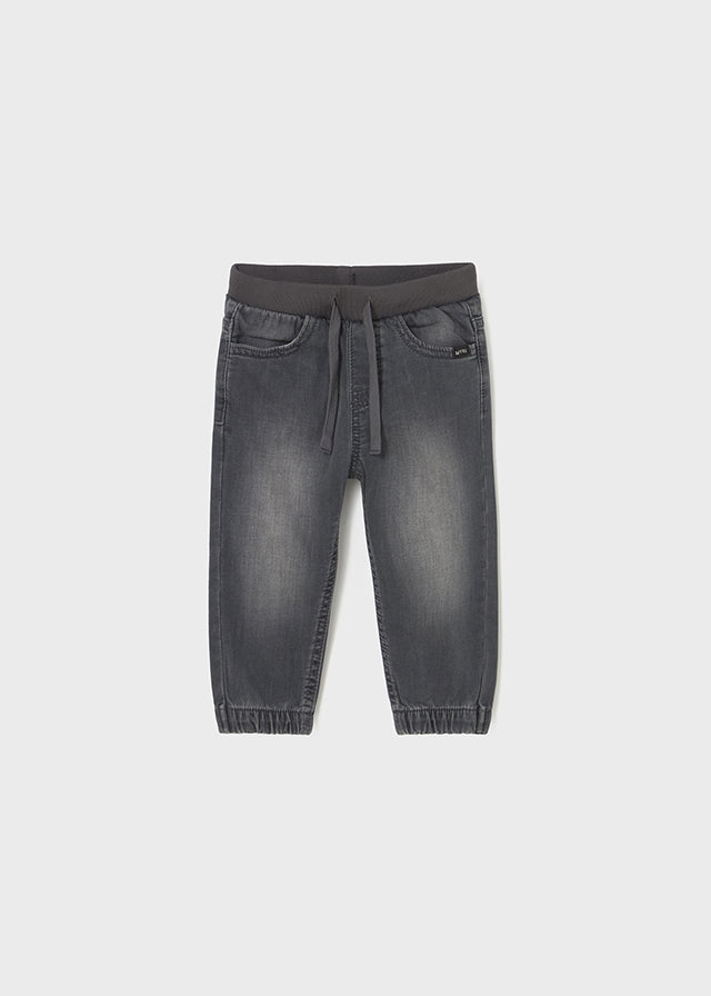 Calça soft denim jogger Cinza escu - Mayoral