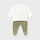 Conjunto calças com pés e sweat - Mayoral Newborn - Basil vig