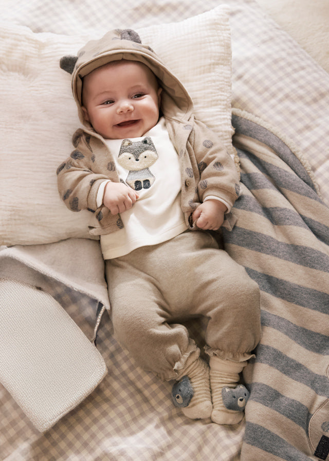 Fato treino malha 3 peças - Mayoral Newborn - Cereal vig