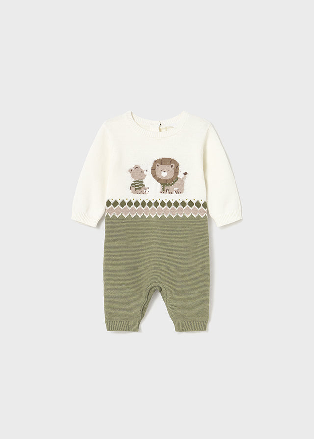 Fato de bebé tricô - Mayoral Newborn - Basil vig