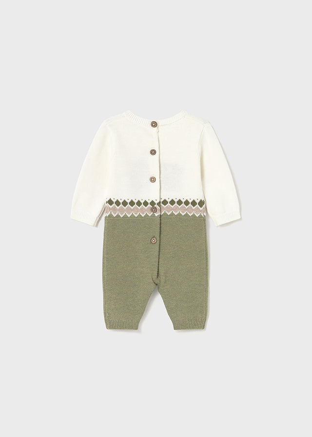 Fato de bebé tricô - Mayoral Newborn - Basil vig