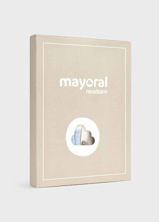 Conjunto  jardineira tricot - Mayoral Newborn - Nuvém