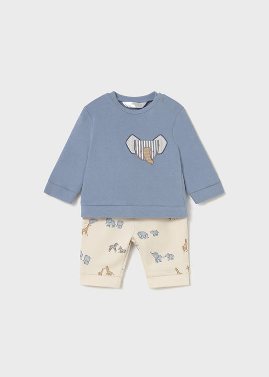 Conjunto algodão 4 peças - Mayoral Newborn - Blue bell