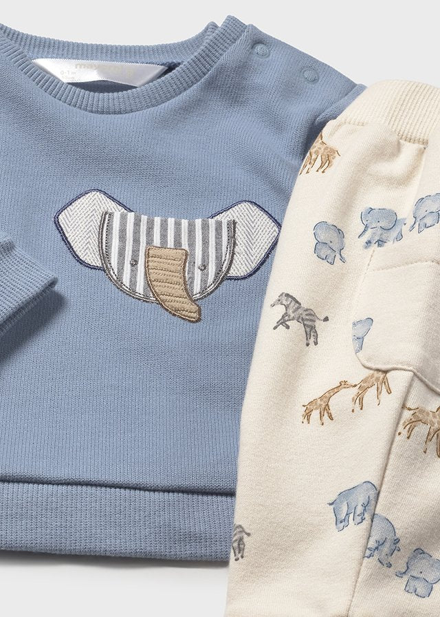 Conjunto algodão 4 peças - Mayoral Newborn - Blue bell