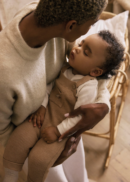 Conjunto jardineira tricot - Mayoral Newborn - Toffe vig
