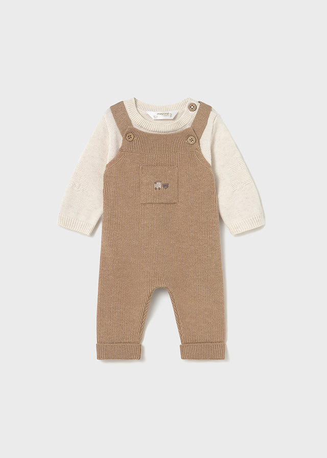 Conjunto jardineira tricot - Mayoral Newborn - Toffe vig