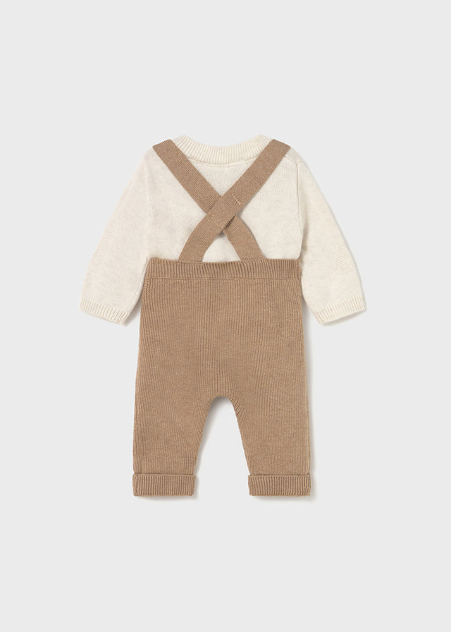 Conjunto jardineira tricot - Mayoral Newborn - Toffe vig