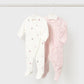 Set 2 babygrows aveludados - Mayoral Newborn - Rosa baby