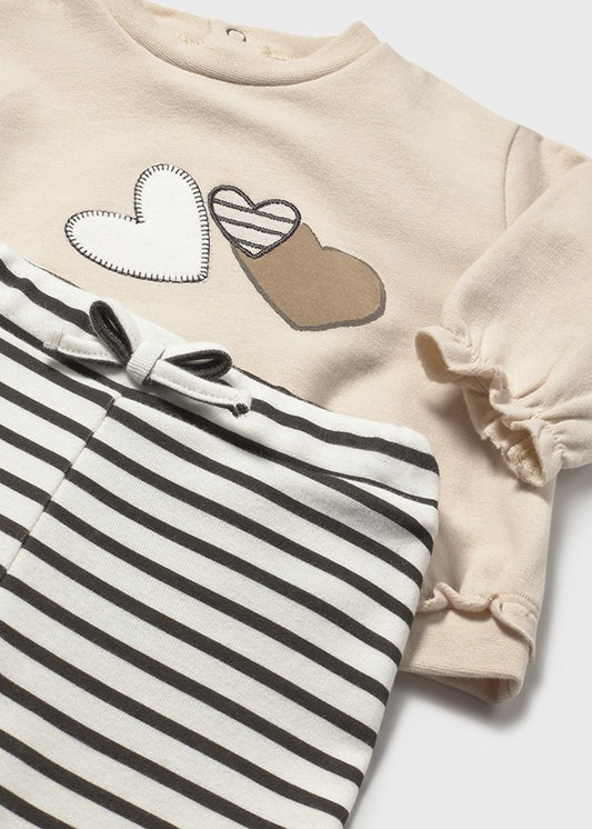 Conjunto leggings 4 peças - Mayoral Newborn - Amendoim