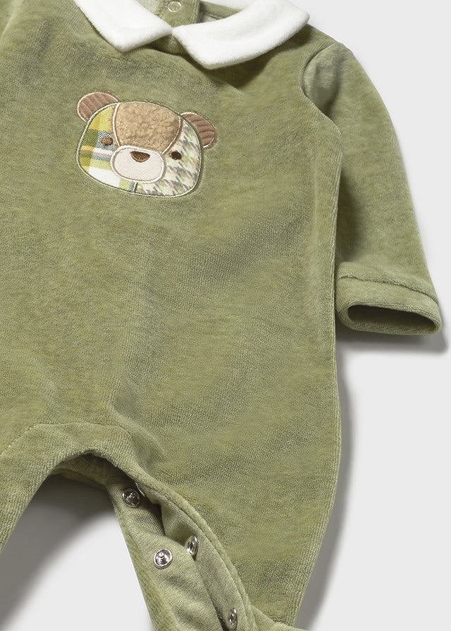 Babygrow aveludado gola - Mayoral Newborn - Basil vig