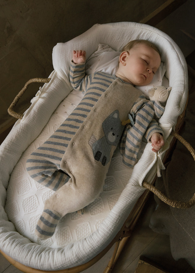 Set 2 fatos bebé aveludado - Mayoral Newborn - Cereal vig