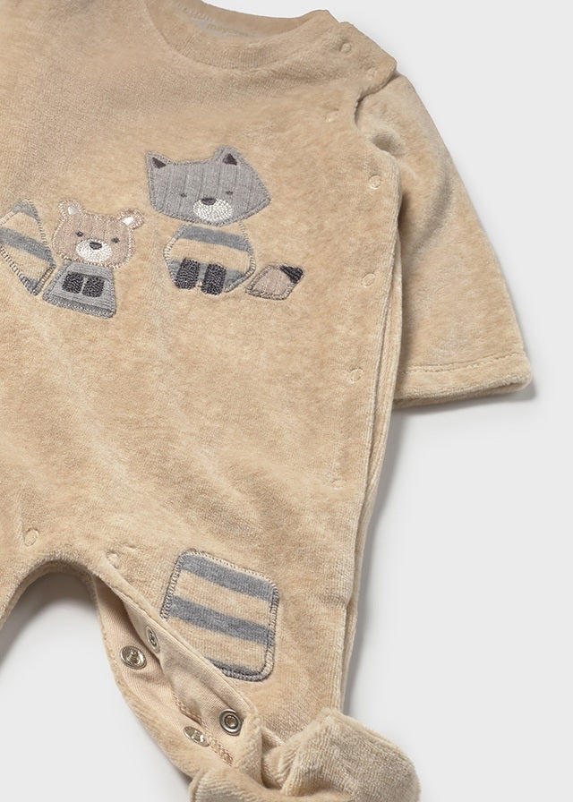 Set 2 fatos bebé aveludado - Mayoral Newborn - Cereal vig