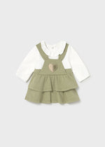 Vestido combinado bebé - Mayoral Newborn - Basil vig
