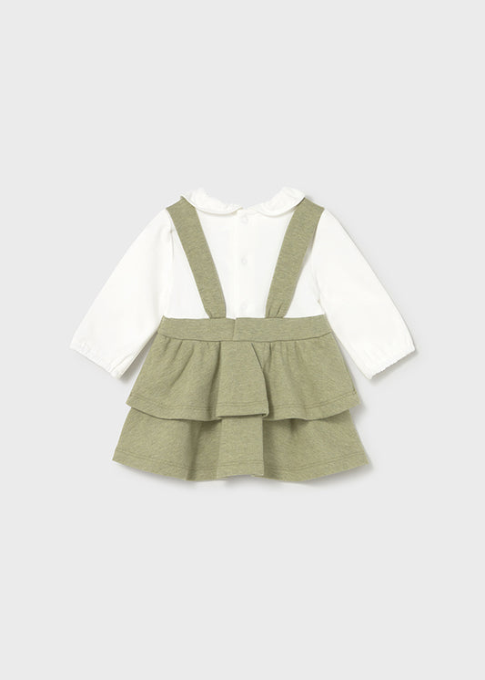Vestido combinado bebé - Mayoral Newborn - Basil vig