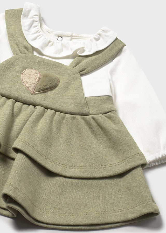 Vestido combinado bebé - Mayoral Newborn - Basil vig