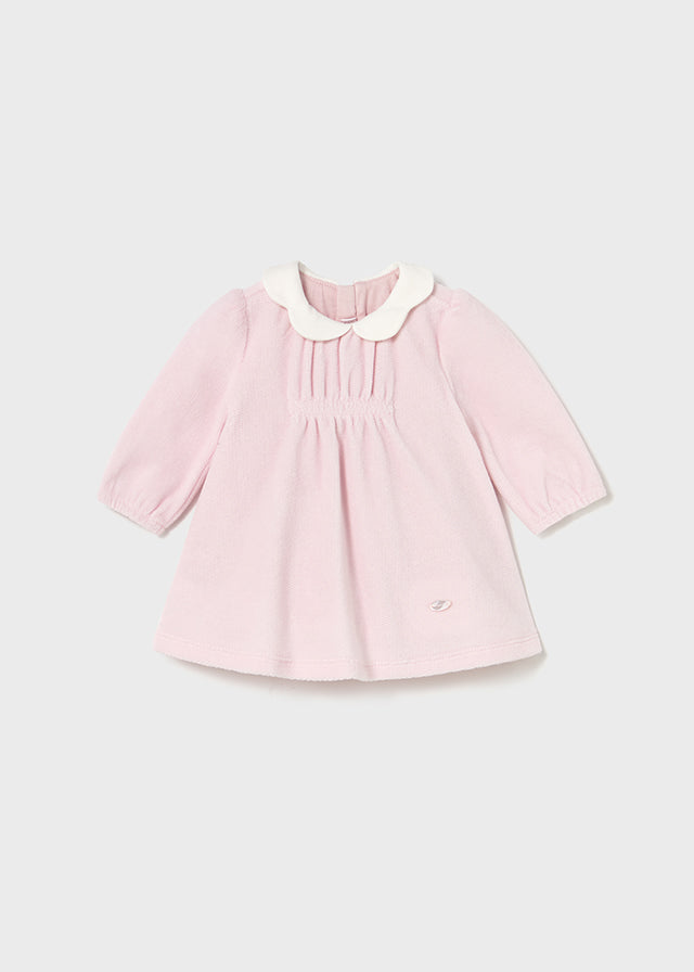 Vestido Aveludado - Mayoral Newborn - Rosa baby
