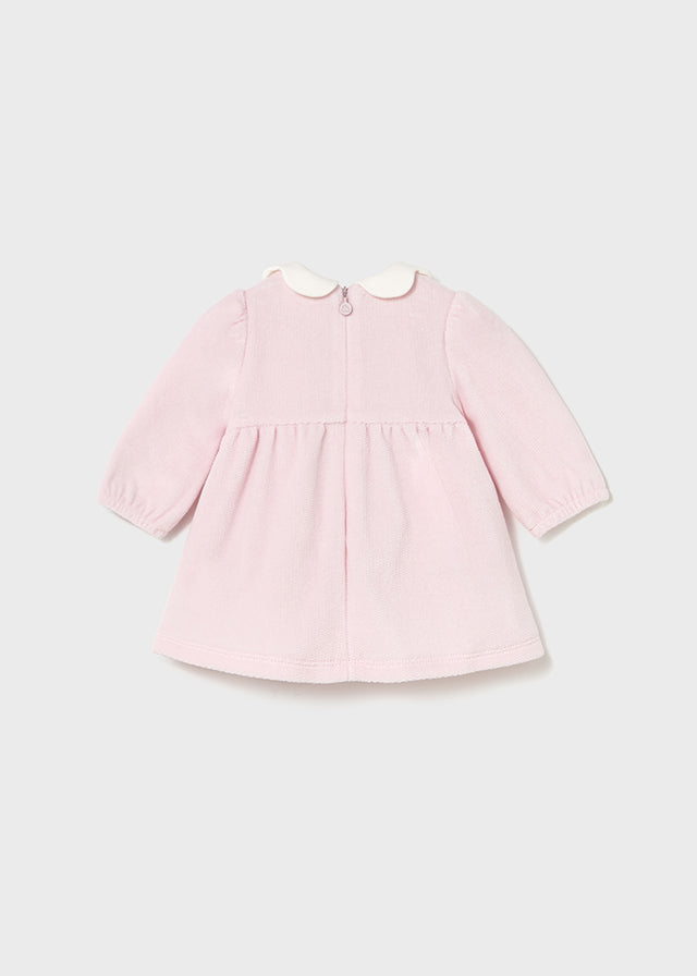 Vestido Aveludado - Mayoral Newborn - Rosa baby