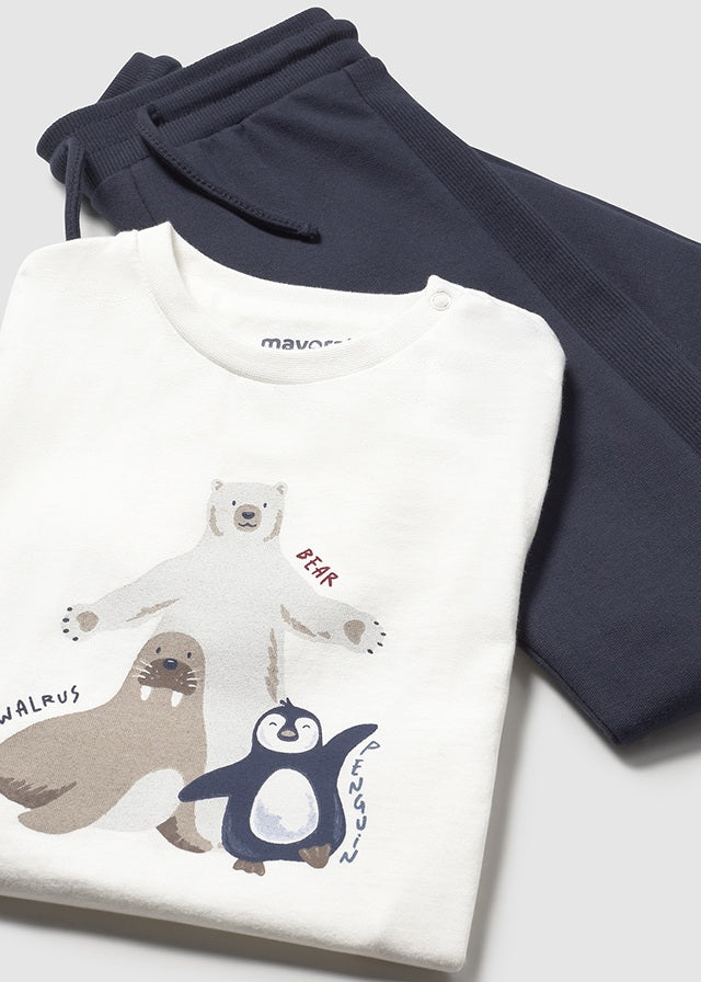 Fato treino combinado 3 peças Baleia - Mayoral