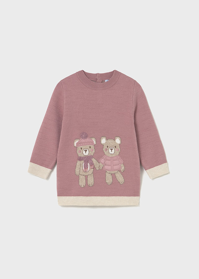 Vestido tricô jacquard Orquídea - Mayoral