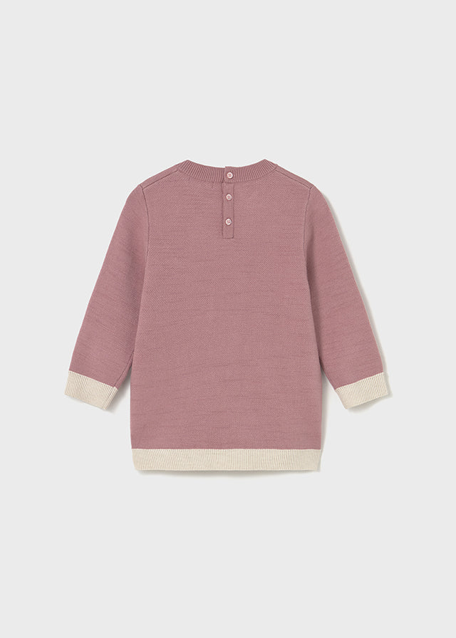 Vestido tricô jacquard Orquídea - Mayoral