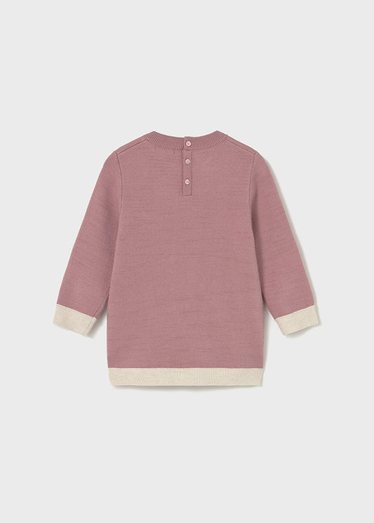 Vestido tricô jacquard Orquídea - Mayoral