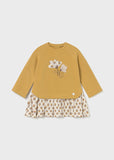 Vestido algodão combinado Mel - Mayoral