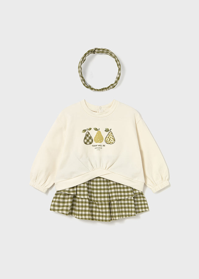 Conjunto saia e sweat com bandolete Loureiro - Mayoral