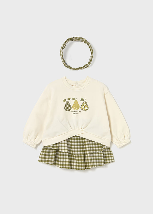 Conjunto saia e sweat com bandolete Loureiro - Mayoral