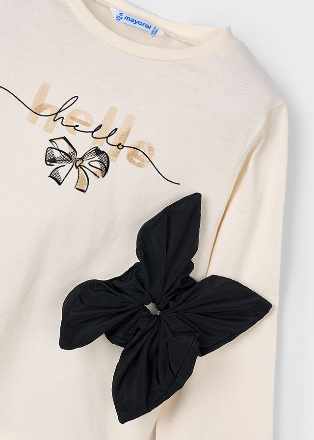 Camisola com elástico de cabelo preto - Mayoral