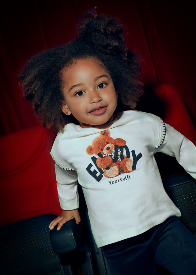 Camisola manga comprida urso Macchiato - Mayoral