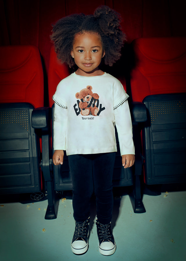 Camisola manga comprida urso Macchiato - Mayoral