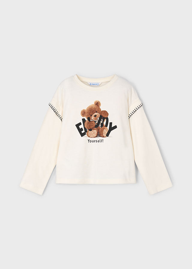 Camisola manga comprida urso Macchiato - Mayoral