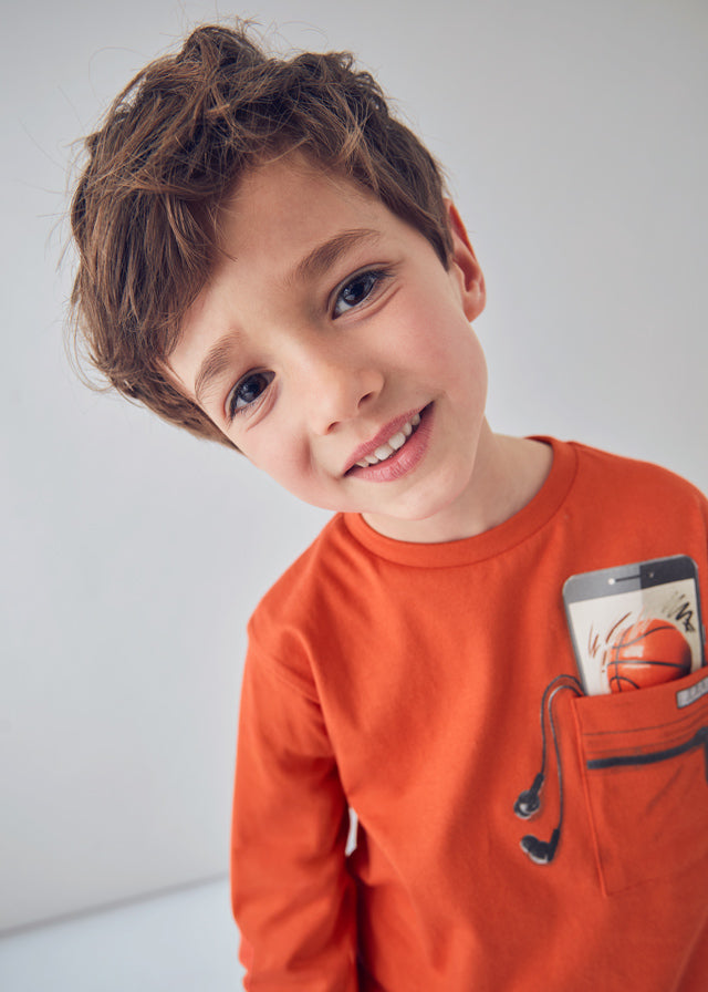 Camisola manga comprida Laranja - Mayoral