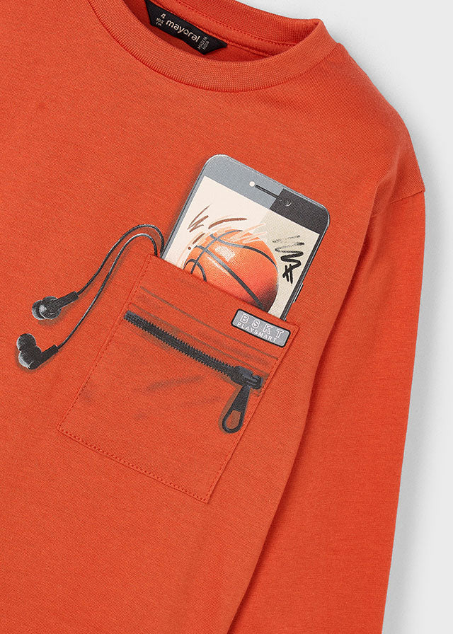 Camisola manga comprida Laranja - Mayoral