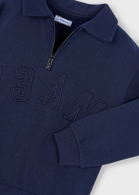 Sweat gola tipo polo Azul - Mayoral