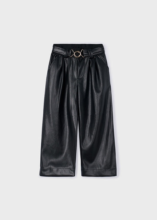 Calça larga wide leg Preto - Mayoral