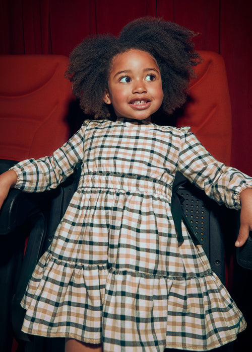 Vestido xadrez Preto - Mayoral