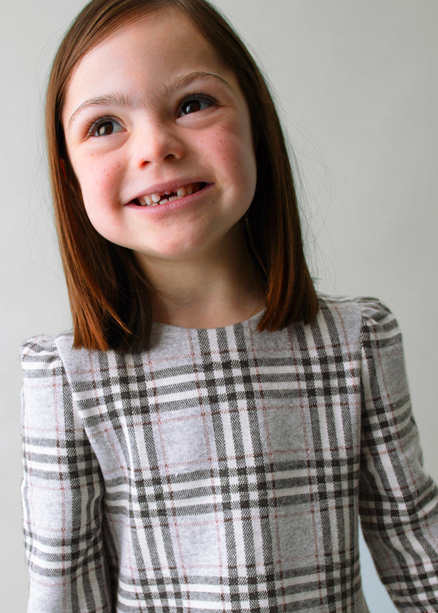 Vestido malha jacquard Prata vig - Mayoral