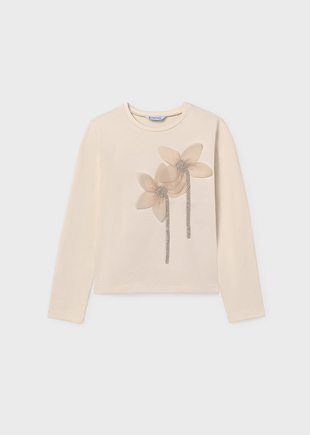 Camisola manga comprida bordada Macchiato - Mayoral