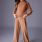 Calça wide leg Camel Menina - Mayoral