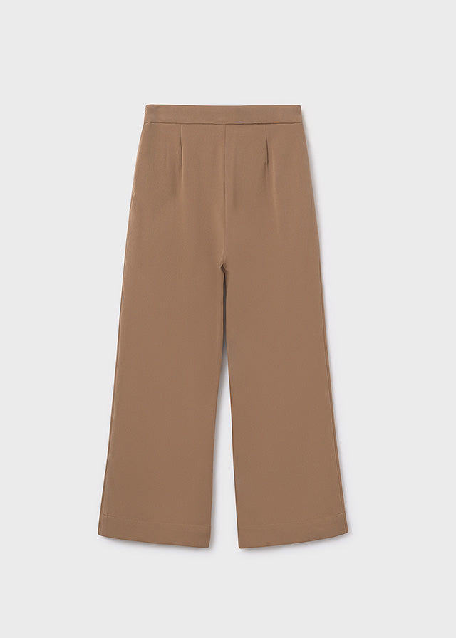 Calça wide leg Camel Menina - Mayoral
