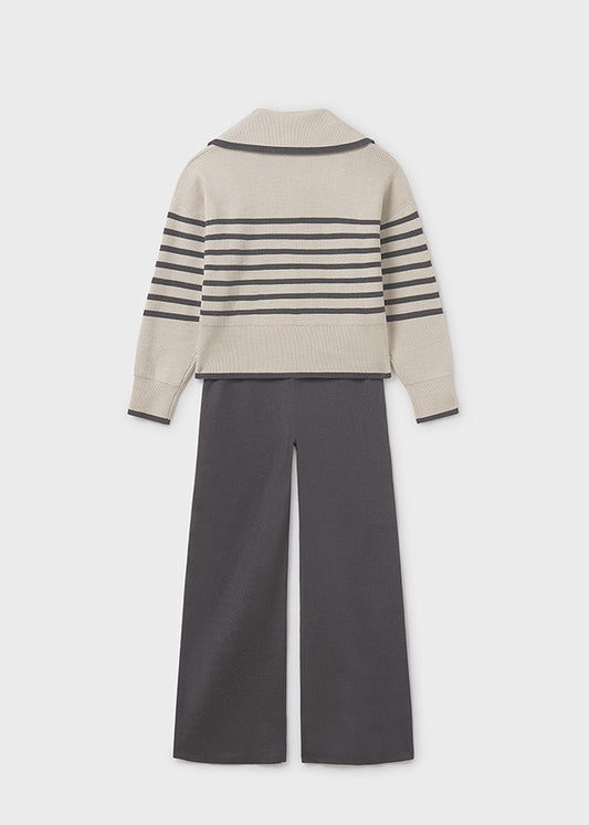 Conjunto calça e camisola tricô Chumbo vig - Mayoral