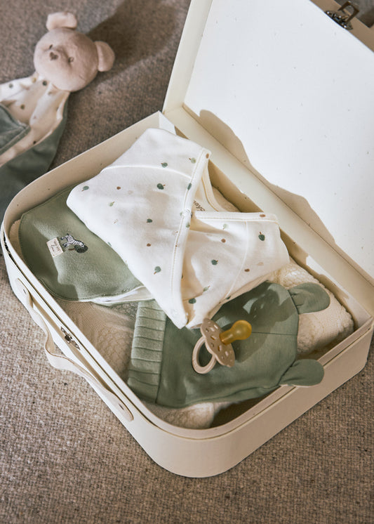 Conjunto presente 3 peças unissexo bebé - Mayoral Newborn - Sálvia