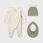 Conjunto presente 3 peças unissexo bebé - Mayoral Newborn - Sálvia