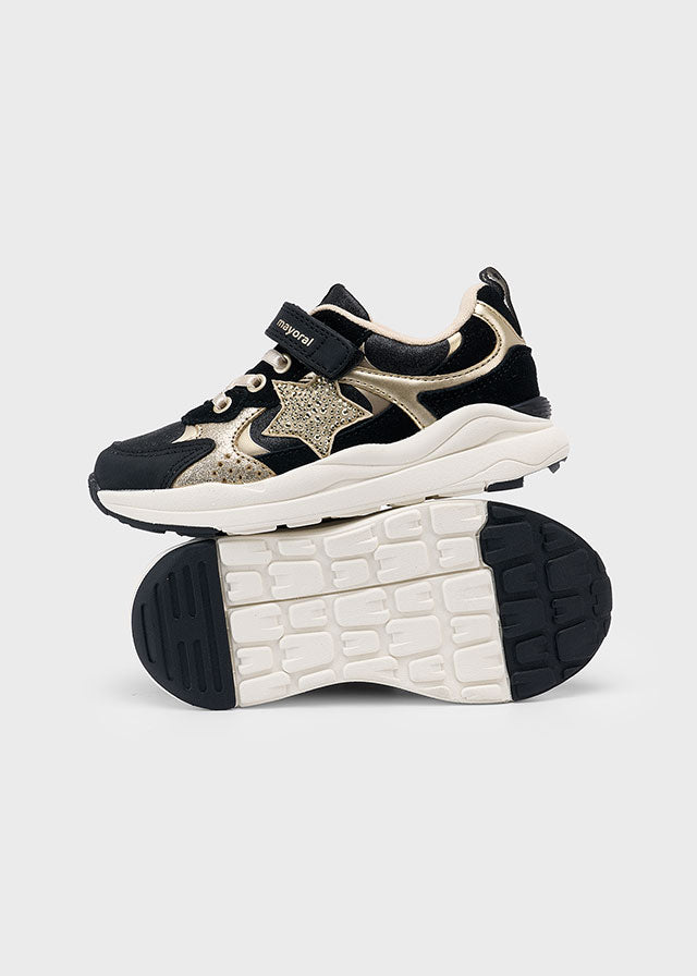 Sapatilha chunky Preto ouro - Mayoral