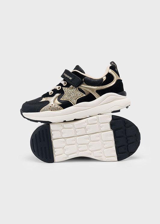 Sapatilha chunky Preto ouro - Mayoral