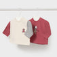 Pack 2 camisetas manga comprida bebé menino Mayoral 2085-11 Ameixa