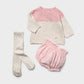 Conjunto short 3 peças bebé menina Mayoral 2264-71 Rosa b vig